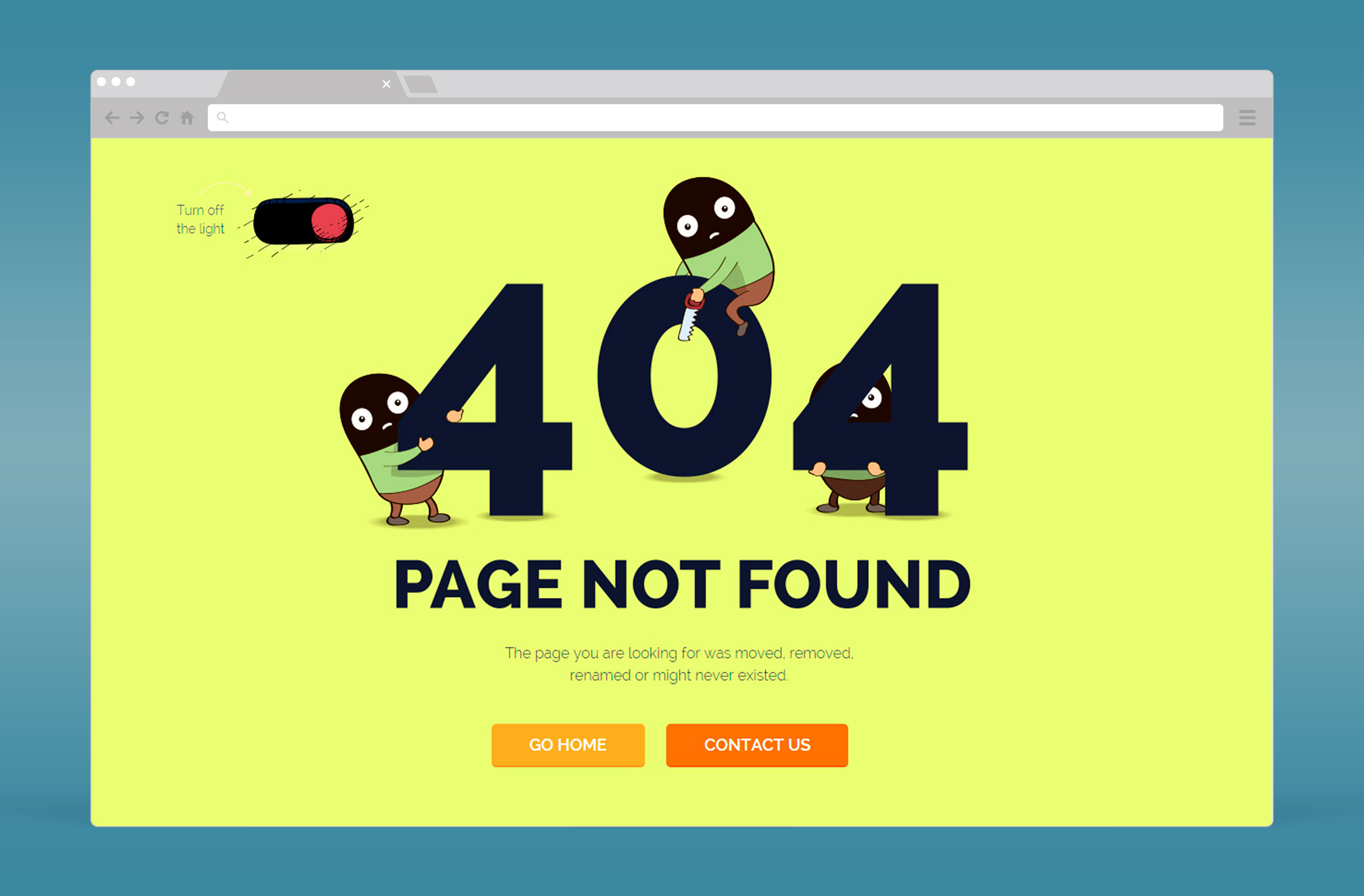 Pagina 404 conform standardelor ecommerce